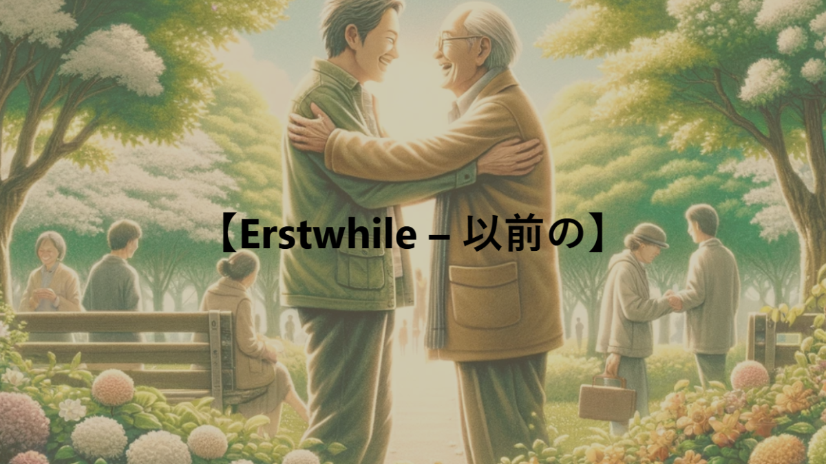 【Erstwhile – 以前の】