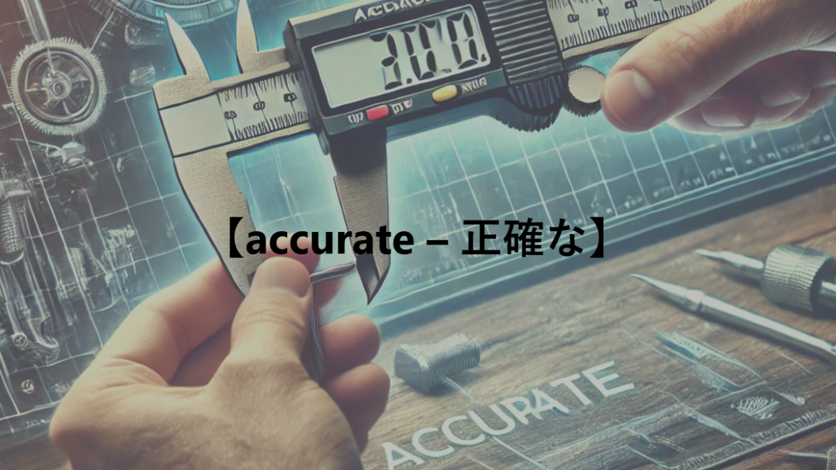 【accurate – 正確な】