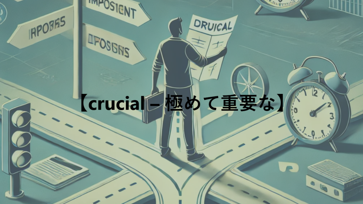 【crucial – 極めて重要な】