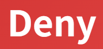 【 deny – 否定する、拒否する】
