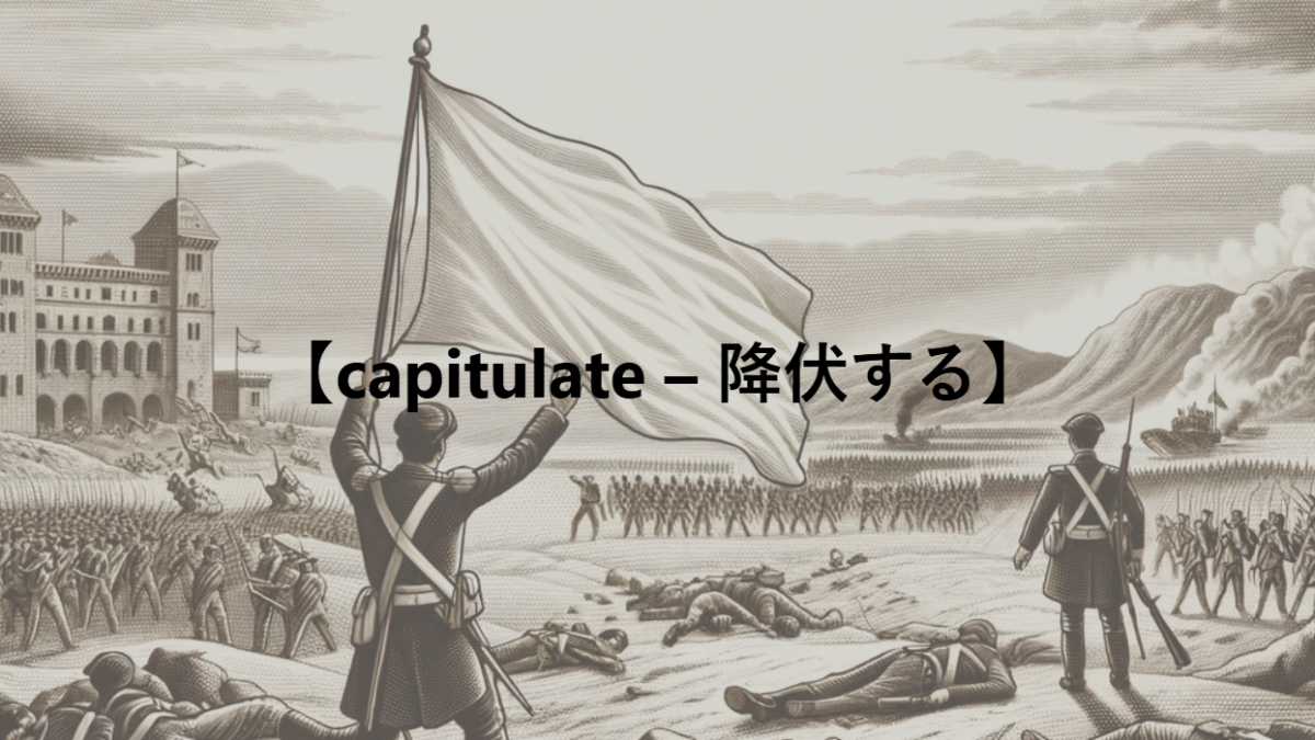 【capitulate – 降伏する】