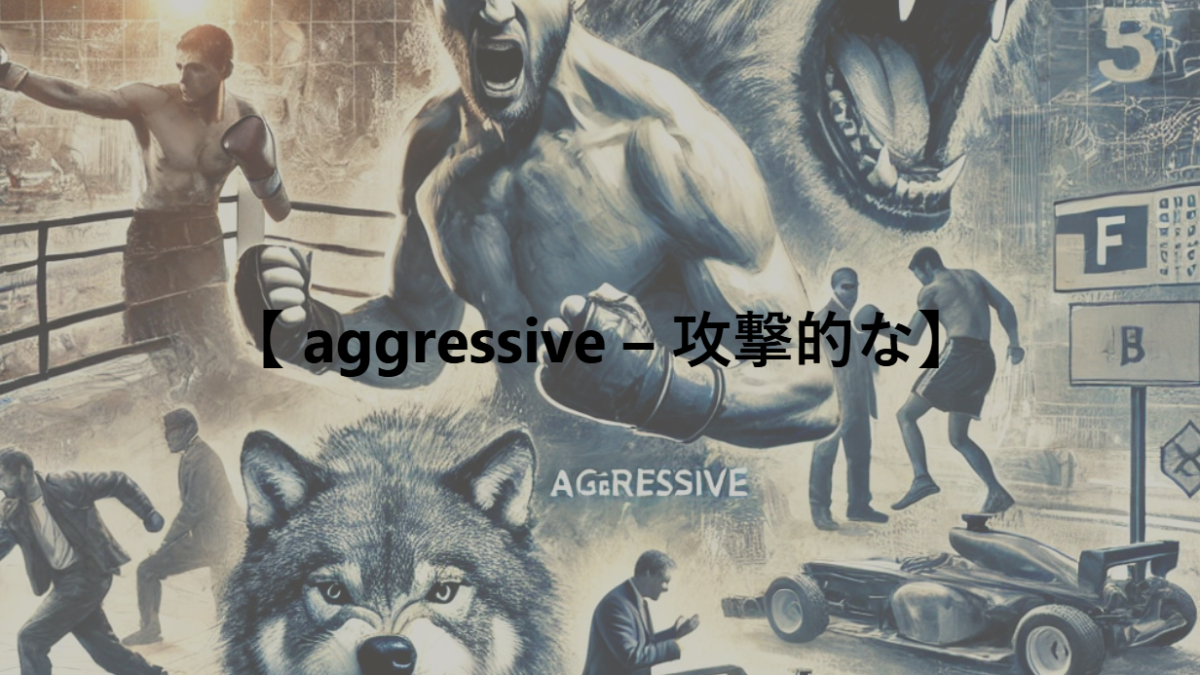 【 aggressive – 攻撃的な】