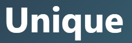 【 unique – 独特の、唯一の】