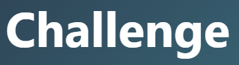 【challenge – 課題、問題、挑戦】