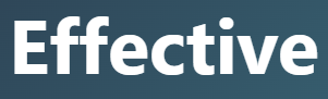 【Effective – 効果的な】