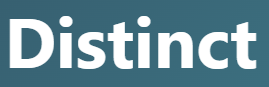 【 distinct – 明確な、異なる】