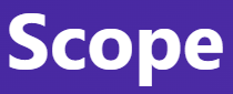 【 scope – 範囲、領域】