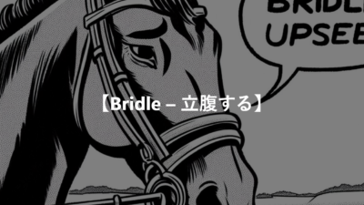 【Bridle – 立腹する】