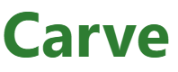 【Carve：～を浸食する】