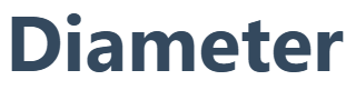 【diameter：直径】