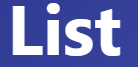 【Lists – 一覧、リスト】