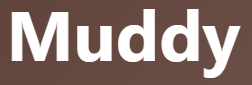 【muddy – 泥だらけの、ぼやけた】