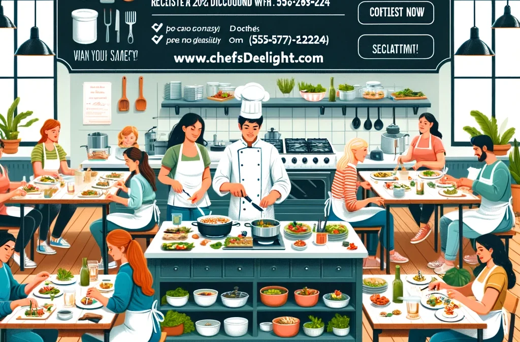 選択問題：Eメール　Chef’s Delight料理教室で料理の腕を磨きましょう！