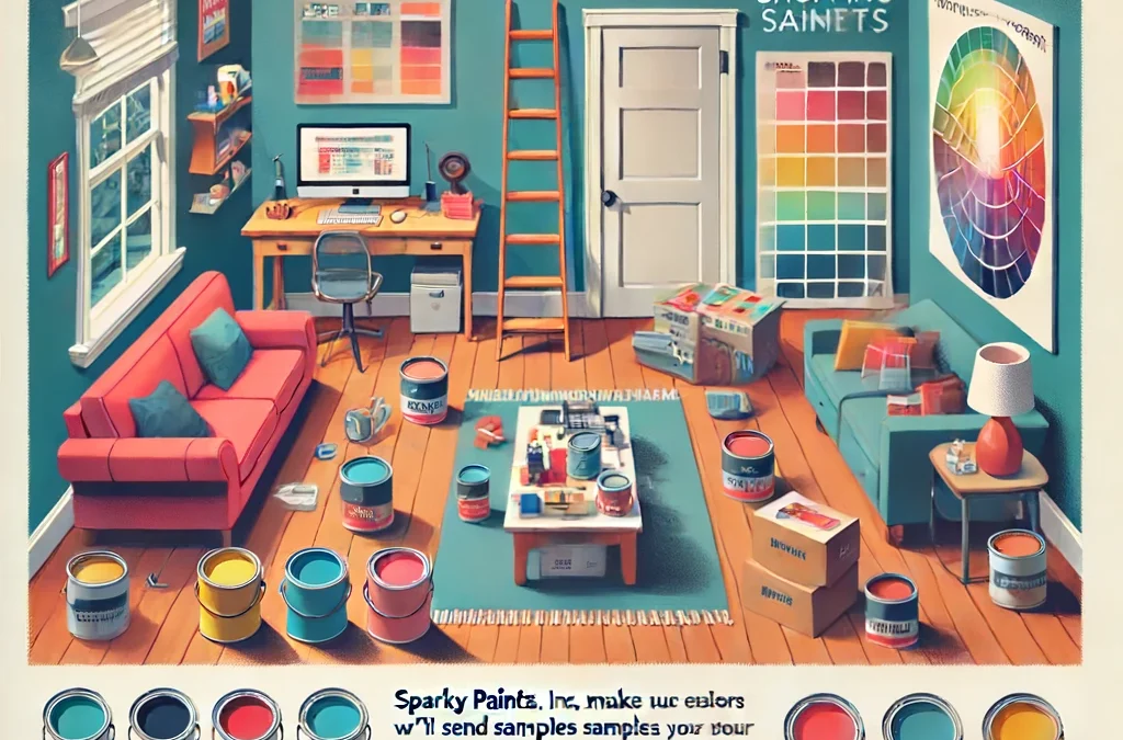 TOEIC パート7-4 練習問題　広告:　Sparky Paints, Inc. は、家のために適した色を選ぶのを簡単にします。