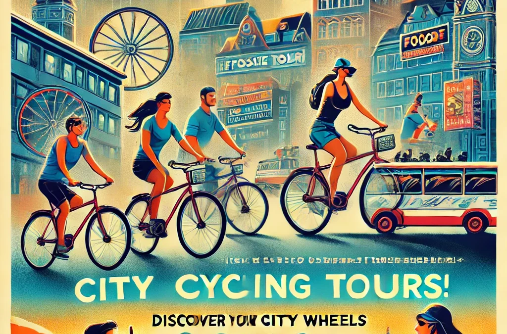 TOEIC パート7 練習問題　「シティサイクリングツアー　私たちは、街の最も象徴的なランドマークや隠れた名所を巡るガイド付き自転車ツアーを提供しています。」