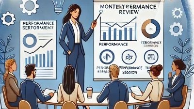 TOEIC パート6 練習問題　月末が近づいてきましたので、営業パフォーマンスの見直しが重要です。