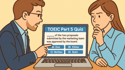 TOEIC Part 5 対策クイズ　 その1